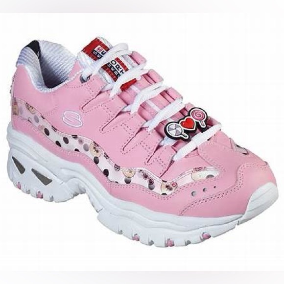 Limited Edition Skechers x Line Friends Pink Choco Sneakers - Picture 12 of 13